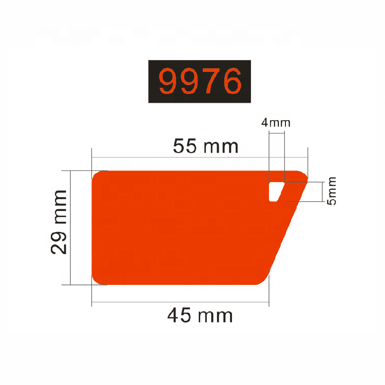 sunbestrfid 9976 Custom Non standard Plastic PVC Combo Card Mifare Hitag Die Cut RFID PVC Loyalty Tag Card with Punched Hole