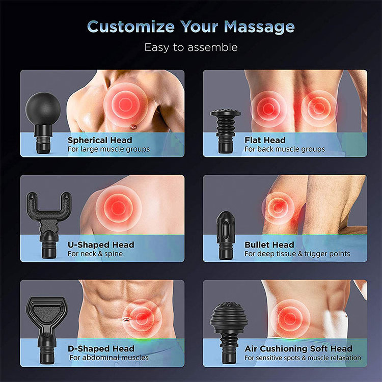 muscl massage devices Pistolet De massager deep tissue 30 speed Muscle percussion Massage Gun therapy 2022