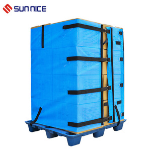 Factory Supply Pallet Cover for EU/US Pallets 2000kg Goods 3 Years Lifespan Replacing Stretch Film Reusable Pallet Wrap