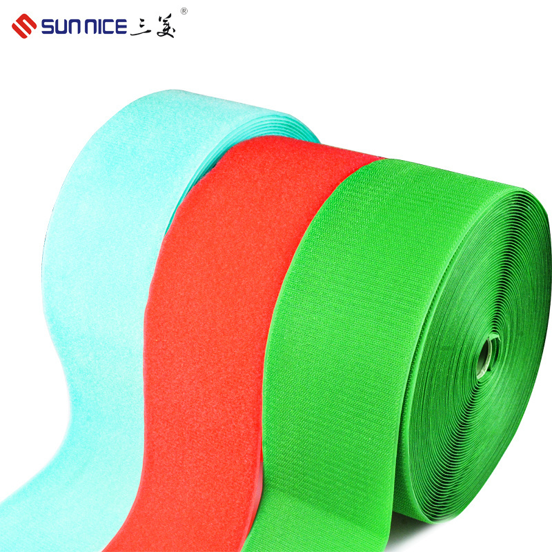 custom sizes stretch hook loop fastener tape/fabric magic tape hook and loop