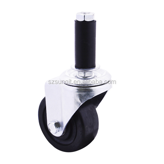 Good Sale Manufacturer Thermoplastic Rubber Caster 75mm 3 inch Elastomer TPR Caster Wheel