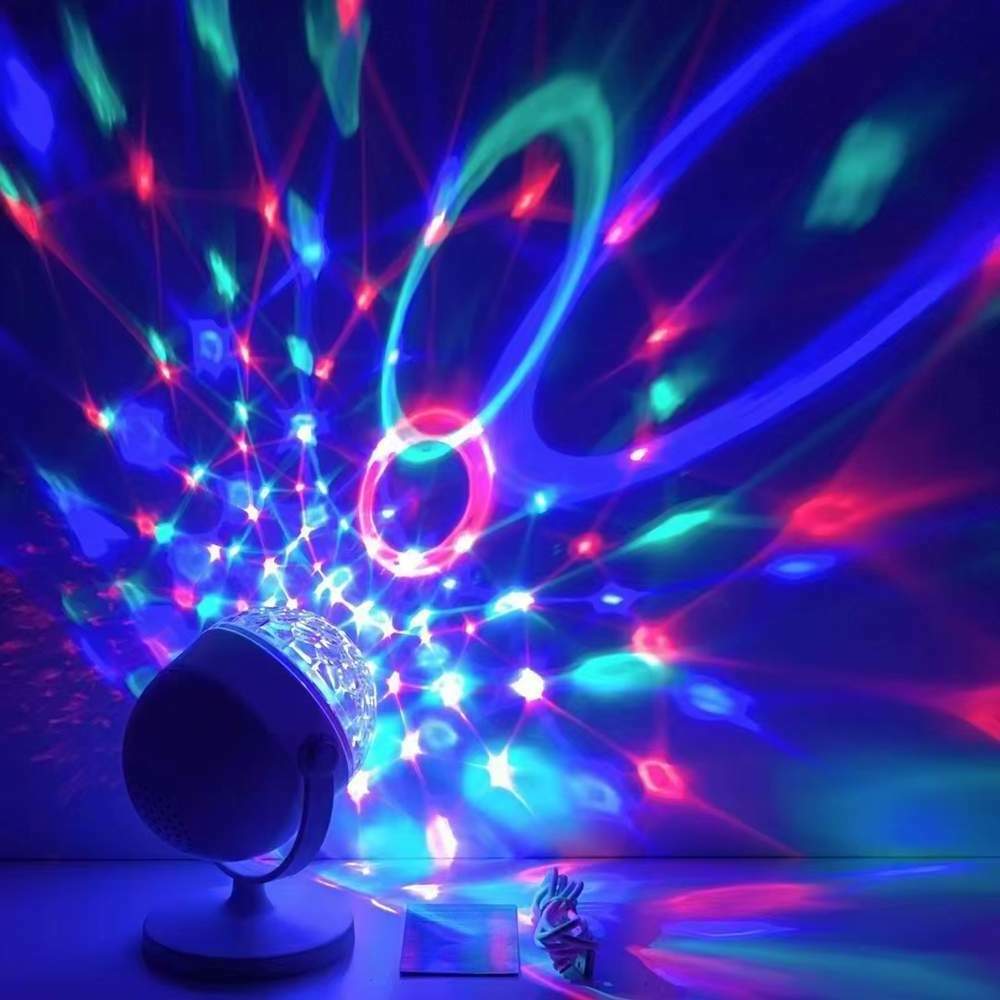 RGB Color Wireless Music Magic Ball Light Premium Speaker Projector Lamp Fun Multiple Transform Modes Crystal Lights