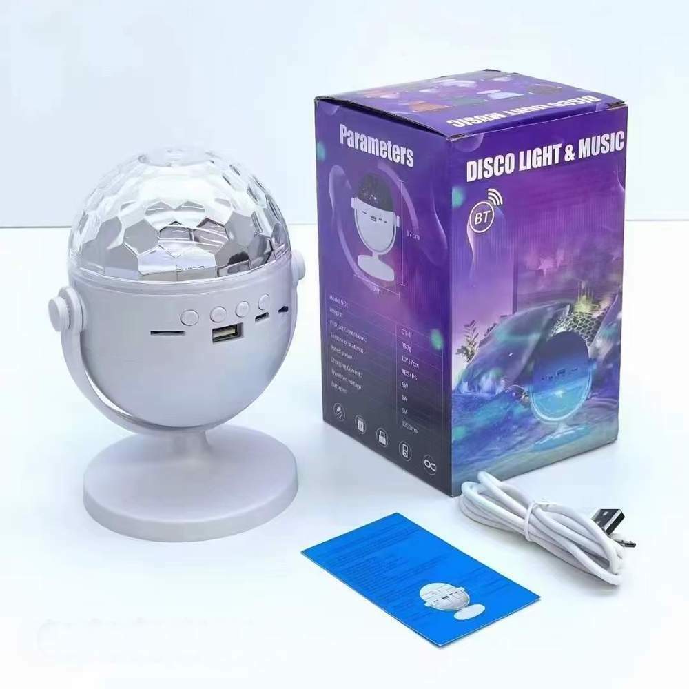 RGB Color Wireless Music Magic Ball Light Premium Speaker Projector Lamp Fun Multiple Transform Modes Crystal Lights