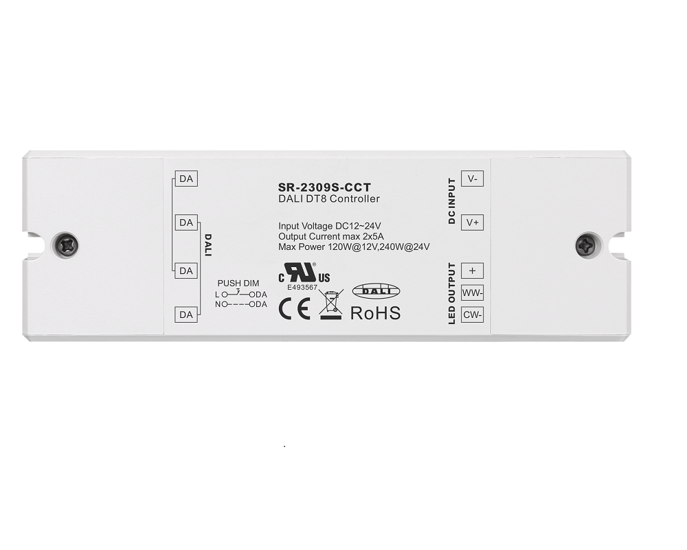 DALI DALI-2 DAT DC Controller Dimmer 0.1%-100% PWM Output Constant Voltage CCT LED Light