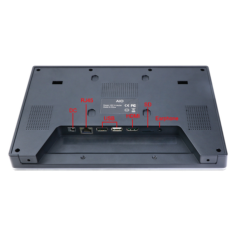 10.1 inch wall mount android tablet poe NFC Android 9.1 POE tablet With 4 bar light for meeting room order