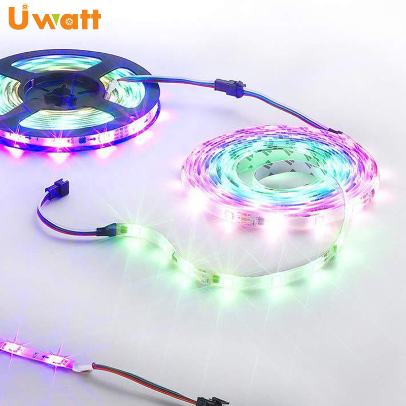 DC12V 40W 5050 Addressable rgb UCS1903 Dream Color Waterproof LED Strip Suit With Adapter And SP106E, 10M WS2811 Pixel LED Strip