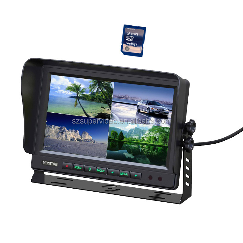 9 Inch Car Rear View Mirror Monitor with Dvr Portable 4 Pin Connector P/N Boss Car Accessories 2023 Bluetooth-enabled 4 Video