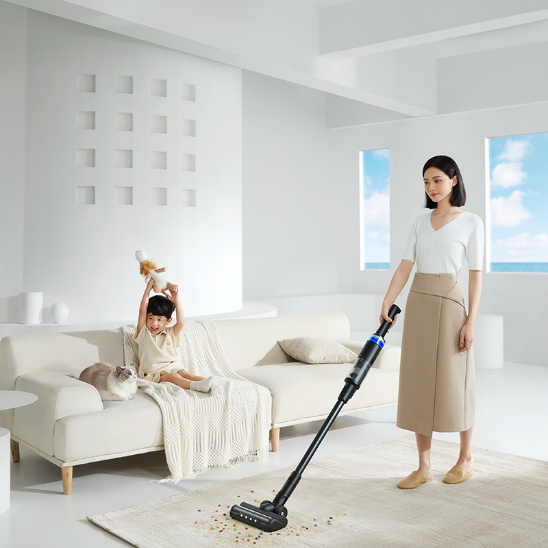 2024 Newest Cordless Wet Dry Hard Floor Cleaner With Self System Vacuum Mop For Multi-Surface Cleaning Sticky Messes