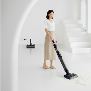 2024 Newest Cordless Wet Dry Hard Floor Cleaner With Self System Vacuum Mop For Multi-Surface Cleaning Sticky Messes