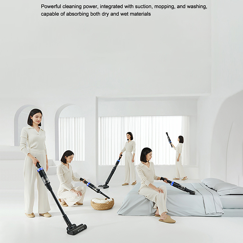 2024 Newest Cordless Wet Dry Hard Floor Cleaner With Self System Vacuum Mop For Multi-Surface Cleaning Sticky Messes