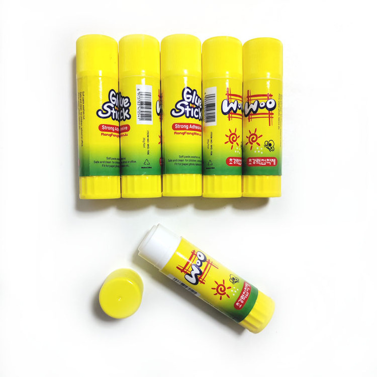 Wholesale Washable Pva 36g White Solid Glue Stick Cute Cartoon High Viscosity Glue Stick for Kids