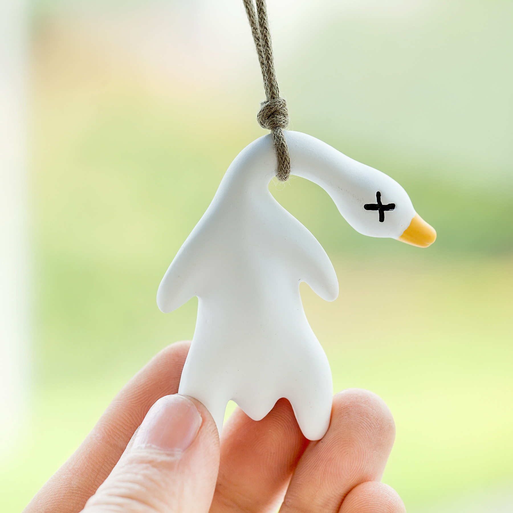 Car Accessories Swing Duck Car Rearview Mirror Pendant Automotive Interior Decoration Small Roast Duck Car Pendant