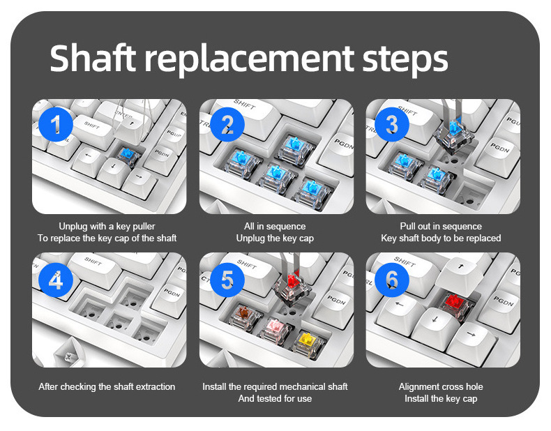 Mechanical Keyboard Switch Linear Switch For Hot-Swappable Keyboard Body Linear Switches for DIY