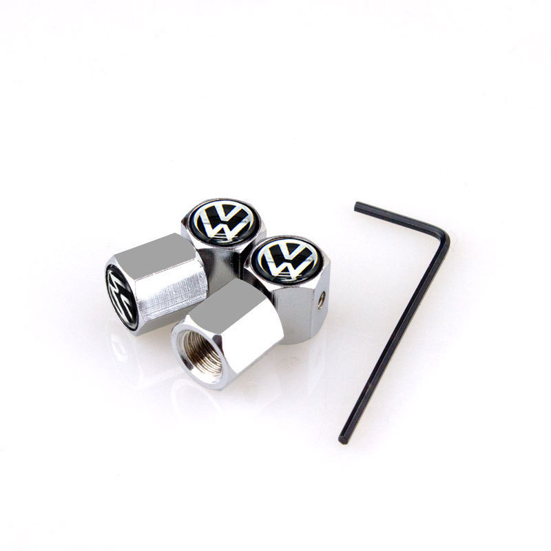 Supply Logo Car Tire Anti-Theft Valve Cover Gas Nozzle Cover Non-Embroidered Steel Anti-Theft Valve