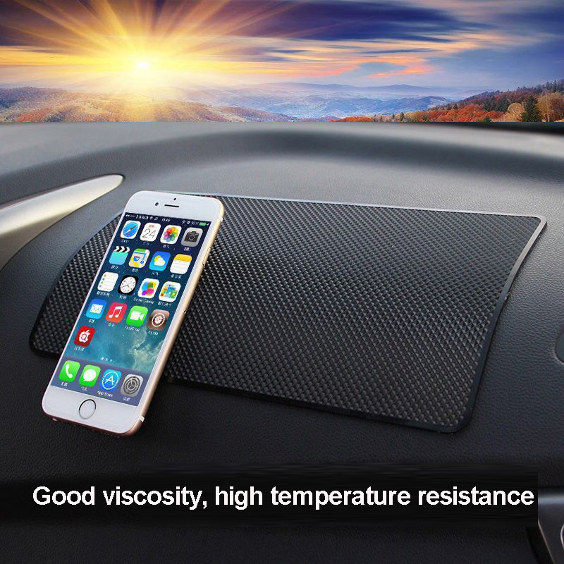 Car Dashboard Sticky Anti-Slip PVC Mat Auto Non-Slip Sticky Gel Pad For Phone Sunglasses Holder Car Styling Interior