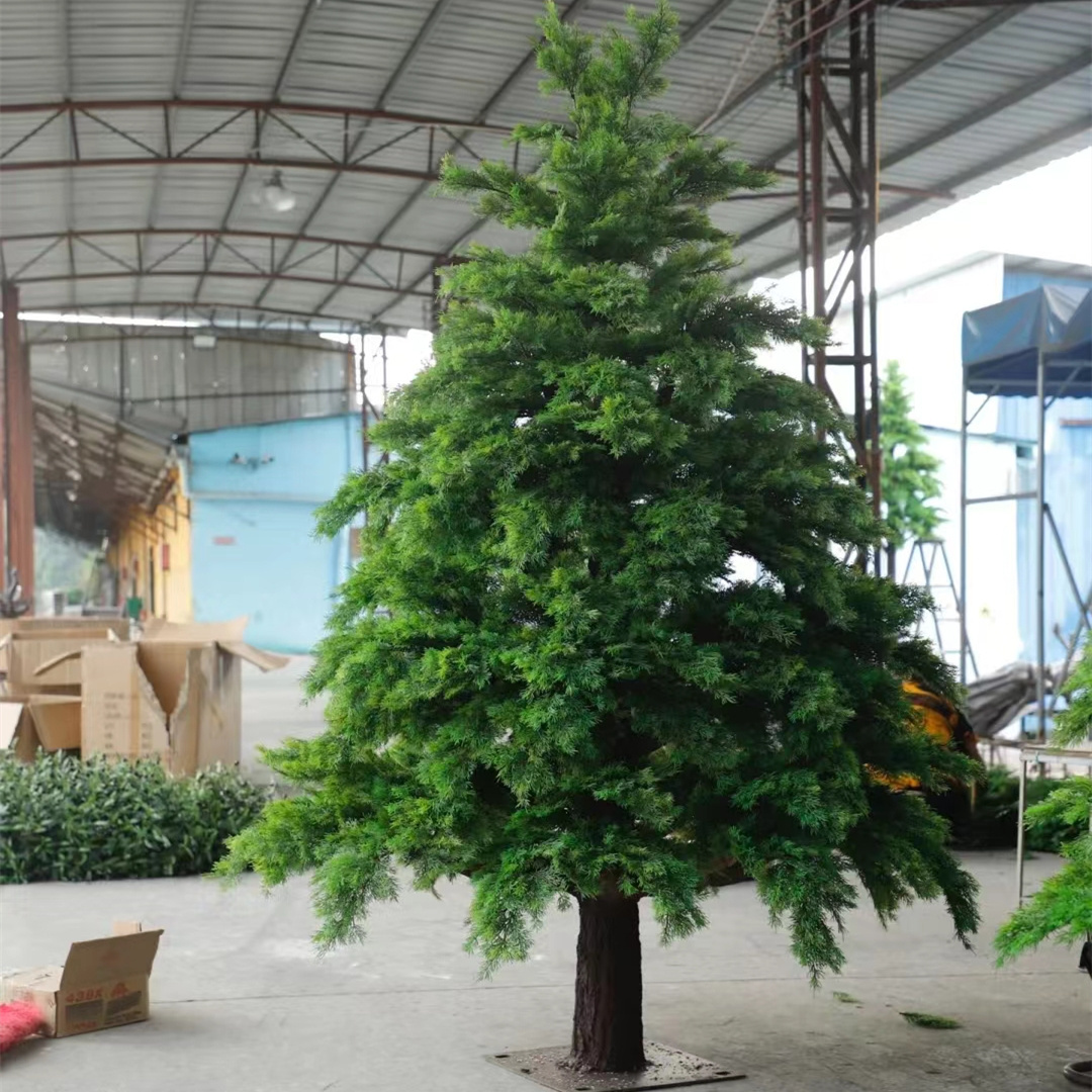 Outdoor Indoor Decor Artificial Cypress Pine Fake Cedar Tree Artificial Christmas Tree