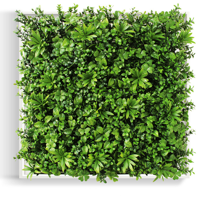 Simulation Plant Wall Background Plastic Green Grass Lawn Artificial Plant Flower Wall Grass Wall Backdrop For Door Shop Decor