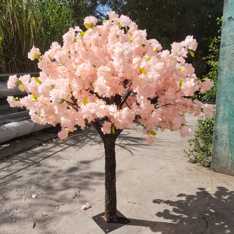 Customized Big Artificial Cherry Blossom Tree Faux Silk Pink Cherry Tree Artificial Cherry Blossom Tree For Wedding Decoration