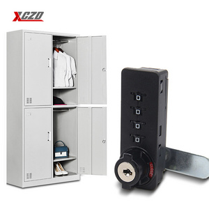 xczd 4 Digital gym safety Drawer Furniture Mechanical locker wood Wooden Cabinet code combination cam lock