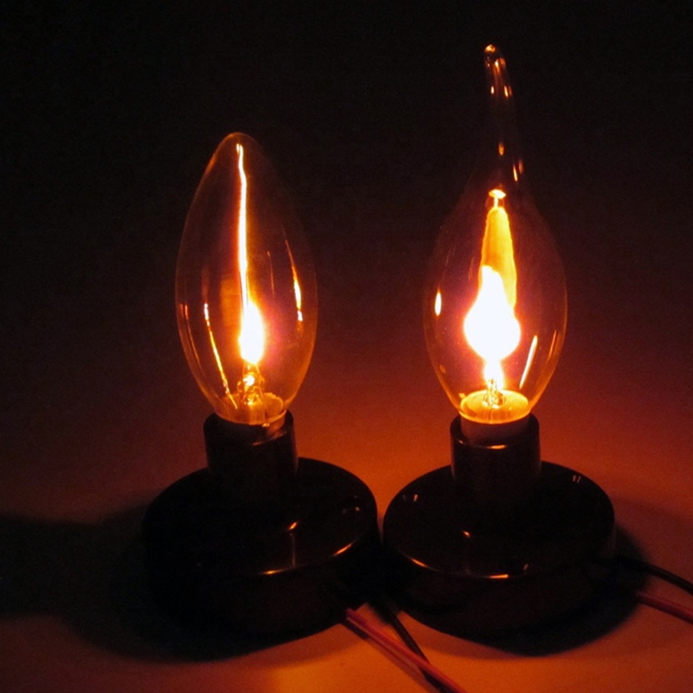 3W E14 Tungsten bulbs E27 Flame Lamp Bulb AC220V Flicker Flame Led Candle Light Bulb Mulation Vintage Fire Lighting