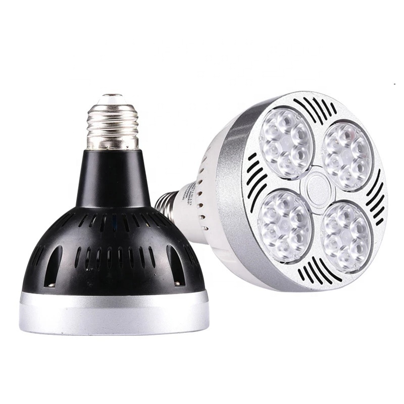 220V E27 PAR30 LED Lamp Bulb 35W Ultra Bright LED Light bulb Lampara Built-in Fan Cooling For Track Lighting Downlight Spotlight