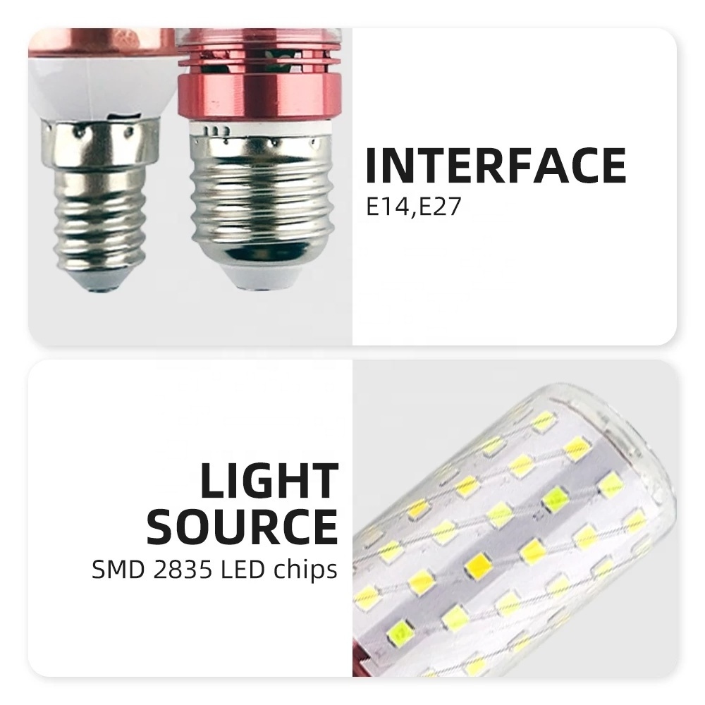 SMD 2835 LED Bulb AC220V LED Lamp E27 E14 LED Corn Bulb 12W 16W Ultra Brightness Candle LED Light Bulb Indoor Lighting