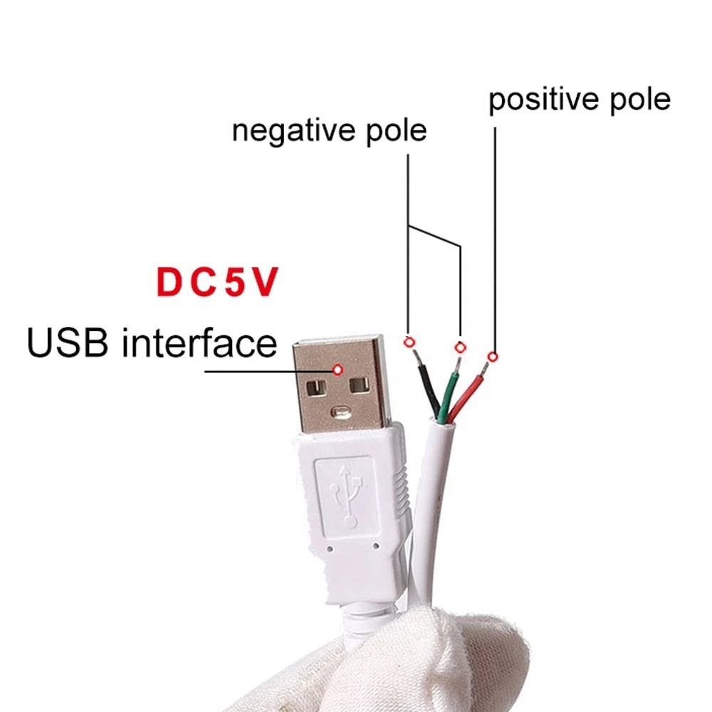 DC 5V LED Dimmer USB Port Power Supply Line Dimming Color-matching Extension Cable With ON OFF Switch Adapter For LED Light Bulb