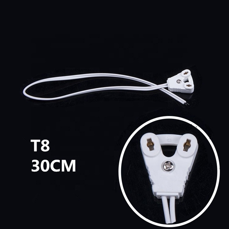 T8 Lamp Holder T8 Light Box Line Lamps Socket Cable Holder Lights Base Wire For T8 Fluorescent Tube