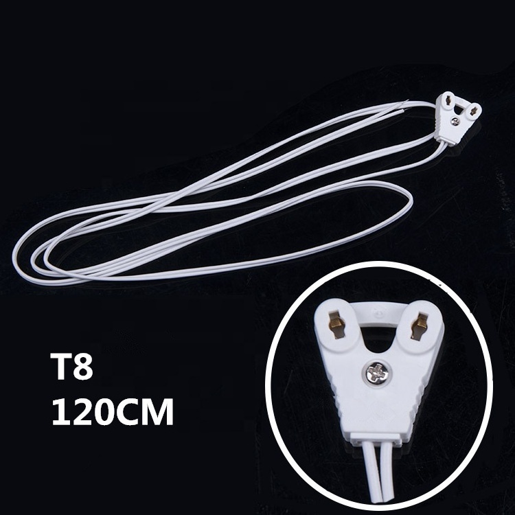 T8 Lamp Holder T8 Light Box Line Lamps Socket Cable Holder Lights Base Wire For T8 Fluorescent Tube