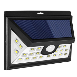 night garden solar wall light with motion waterproof outdoor led light with solar panel