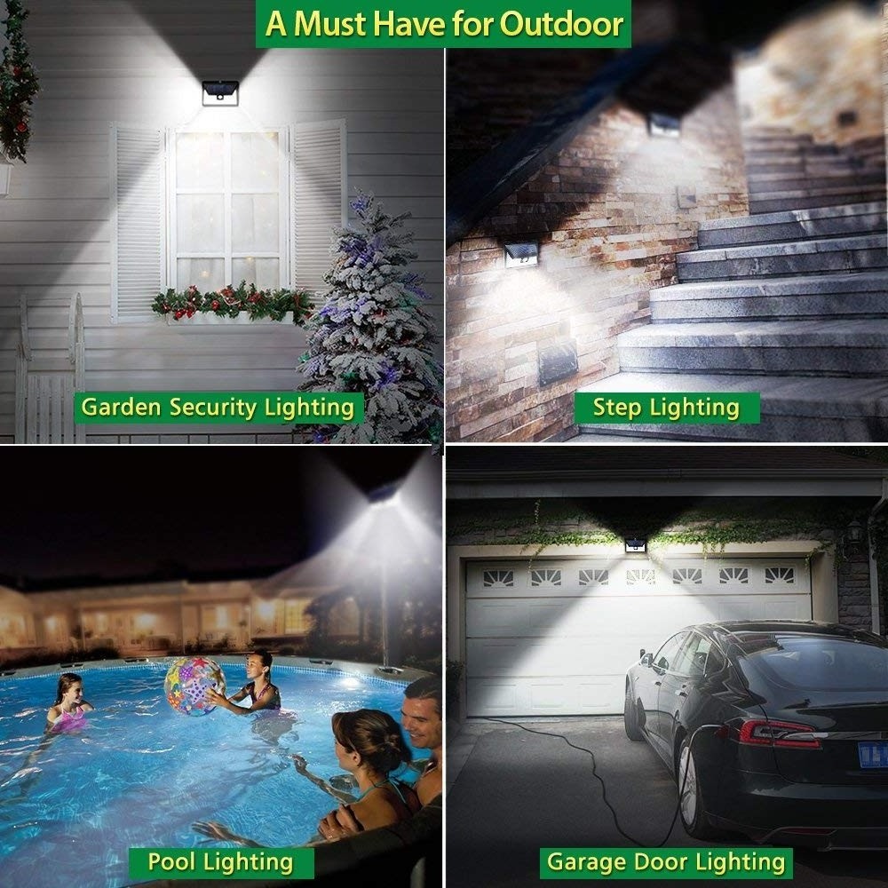 night garden solar wall light with motion waterproof outdoor led light with solar panel