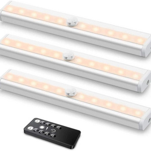 Battery Powered Wireless Kitchen Rechargeable Closet Linear Lamp LED Motion Sensor Lighting