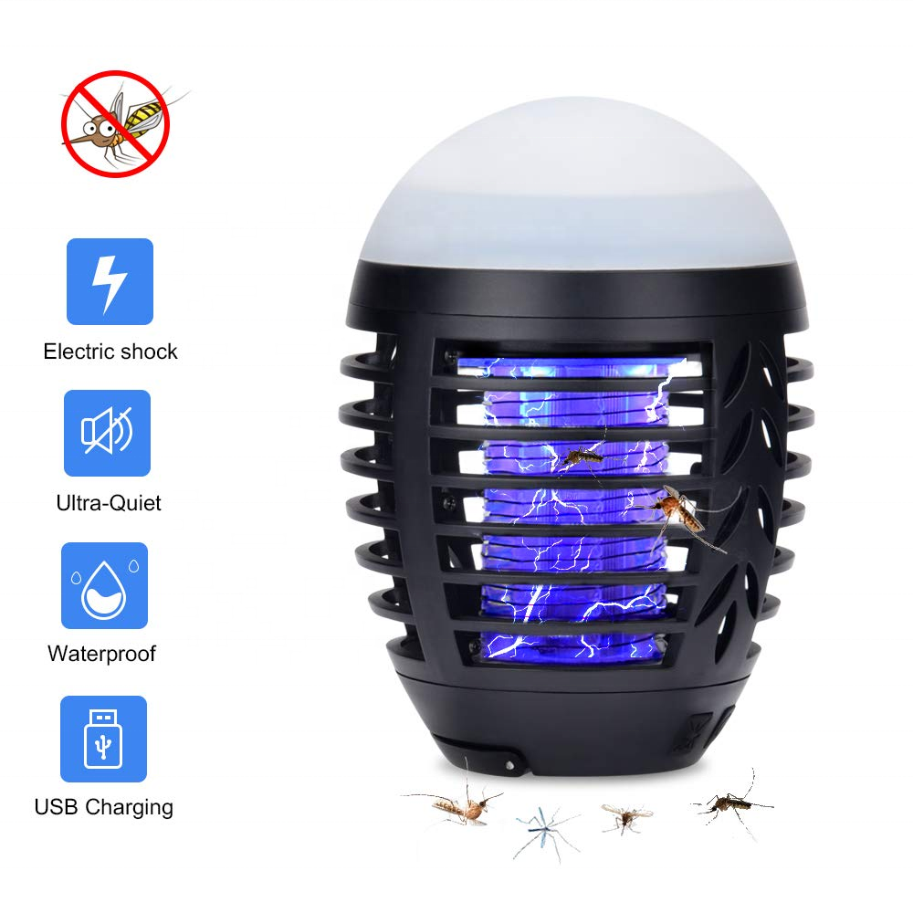 factory selling CE FCC RoHS electronic rechargeable Portable Mosquito zapper Killer Trap Lamp Outdoor Led Night Light