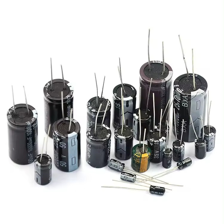 Direct insertion aluminum electrolytic capacitor element 0.1uf/1UF/10UF/100uf/47uf/220uf/33uf25v50v