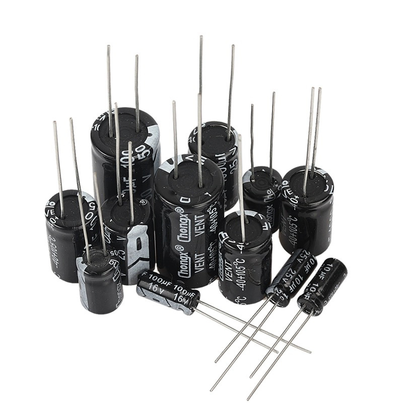 Direct insertion aluminum electrolytic capacitor element 0.1uf/1UF/10UF/100uf/47uf/220uf/33uf25v50v