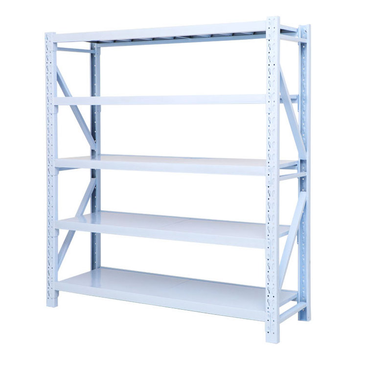 100KG 3 Layers White Custom Boltless Warehouse Dividers Shelf System Storage Shelves Rack