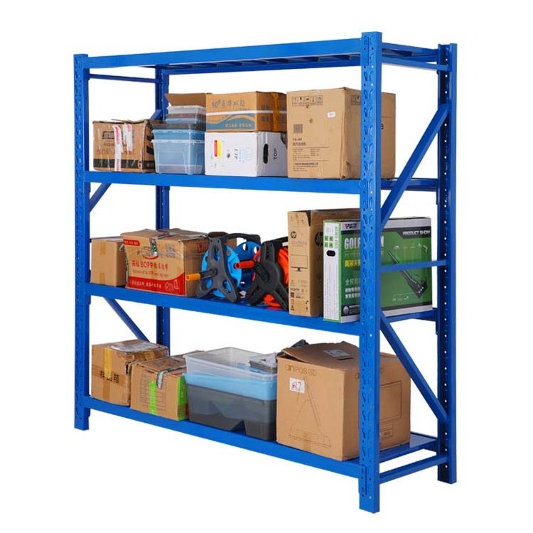 100KG Multi-Layers Blue Steel Racking Garage Boltless Warehouse Stocking Tall Shelf