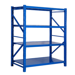 100KG Multi-Layers Blue Steel Racking Garage Boltless Warehouse Stocking Tall Shelf