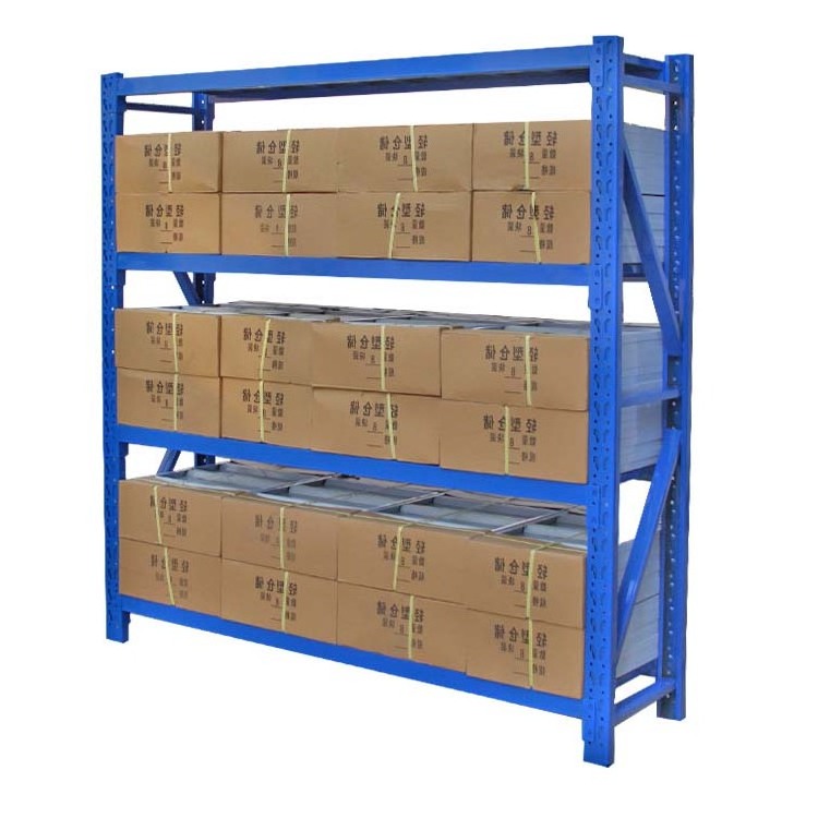 100KG Multi-Layers Blue Steel Racking Garage Boltless Warehouse Stocking Tall Shelf