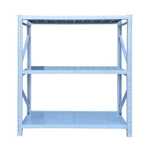 100KG 3 Layers White Boltless Custom Metal Shelves For Stores Office Garage Storage Shelf