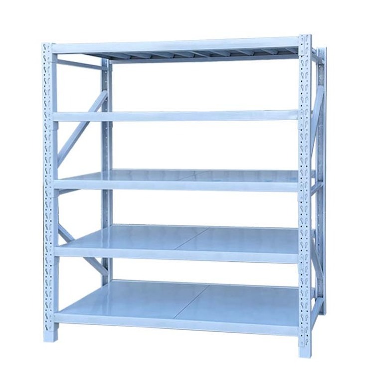 100KG 3 Layers White Boltless Custom Metal Shelves For Stores Office Garage Storage Shelf