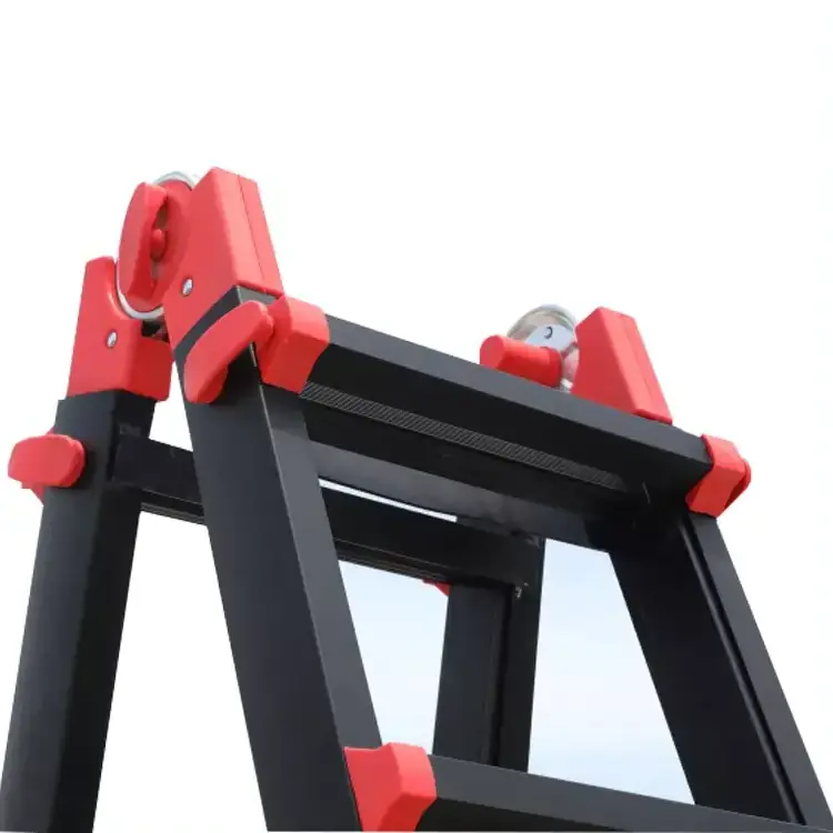 Industrial Aluminum Ladder Platform Folding Telescopic Ladder Multi-Position Ladder