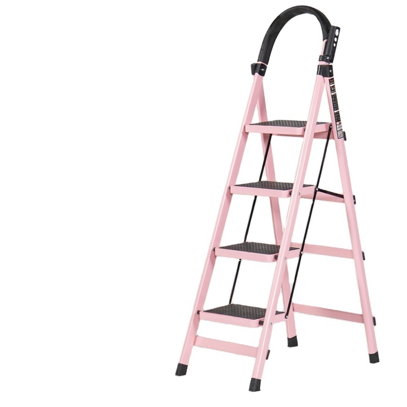 Custom household hardware tools folding ladder thickened 4 5 6 step herringbone ladder rack