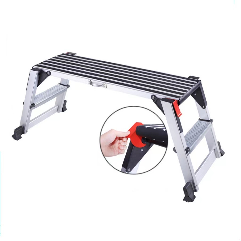 Factory Supply Portable Work Bench 1.0mm Thickness Aluminum Working Platform Ladder