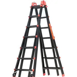 Industrial Aluminum Ladder Platform Folding Telescopic Ladder Multi-Position Ladder