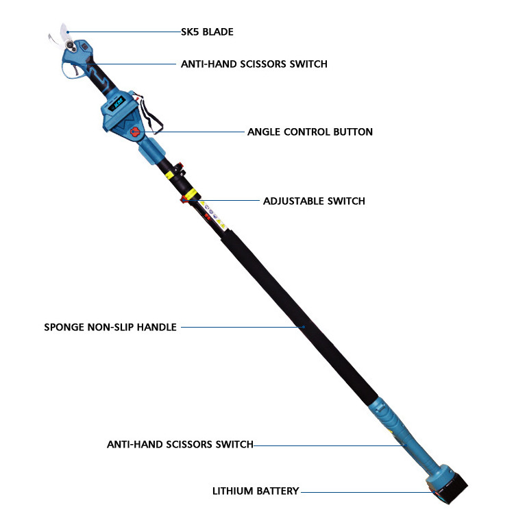 Best Electric Pruner Cordless Rechargeable Power Garden Pruning Shear electric scissors