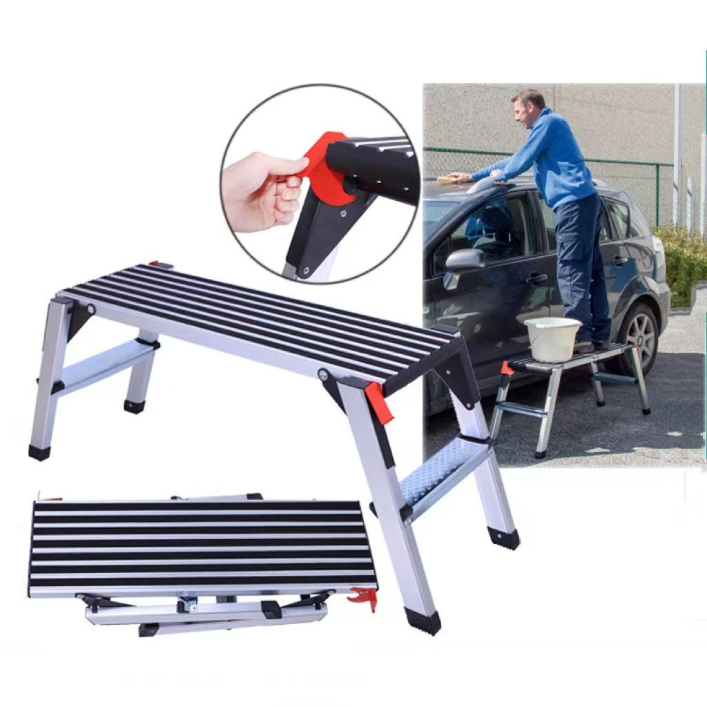 Factory Supply Portable Work Bench 1.0mm Thickness Aluminum Working Platform Ladder