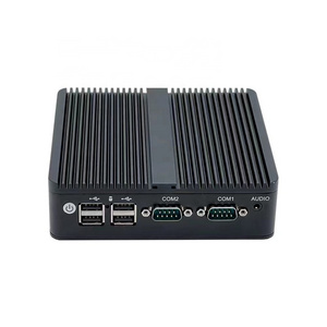 Cheap Fanless PC Intel Celeron N2840 4 cores 2.0G Router Dual Gigabit LAN Dual RS-232 Firewall Industrial Mini PC