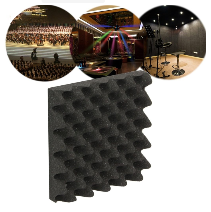 Custom fireproof polyurethane acoustic foam selfadhesive acoustic foam roll for Office Soundproof studio Foam Soundproof