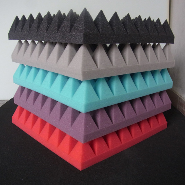 Hot Sales fireproofing Pyramid Acoustic Panels Sound Absorbing Foam Polyester Acoustic Panel Soundproof Acoustic Foam